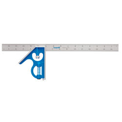 Empire True Blue 16 in. L X 5.3 in. H Steel Adjustable Heavy Duty Combination Square