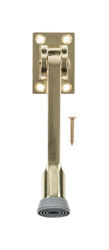 Ace 2.75 in. H X 5 in. W Metal Bright Gold Kick-Down Door Holder Mounts to door and wall