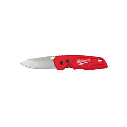 Milwaukee Fastback 7.5 in. Press and Flip Pocket Knife Red 1 pc