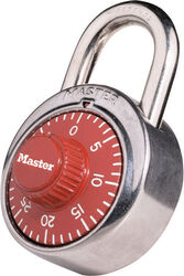 Master Lock 2 in. H X 7/8 in. W X 1-7/8 in. L Steel 3-Dial Combination Padlock 1 pk