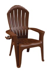 Adams Big Easy Earth Brown Polypropylene Adirondack Chair