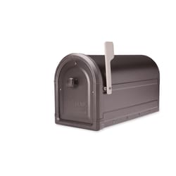 Architectural Mailboxes Roxbury Galvanized Steel Post Mount Rubbed Bronze Mailbox