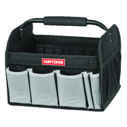 Craftsman 12 in. W X 10 in. H Ballistic Nylon Tool Tote 7 pocket Black 1 pc