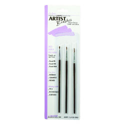 Linzer No. 000, No. 00 and No. 0 W Assorted Artist Paint Brush Set