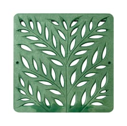 NDS 12 in. Green Square Polyolefin Drain Grate