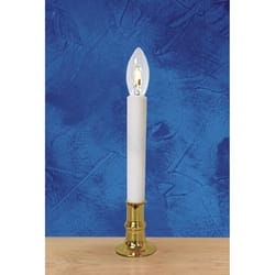 Celebrations Gold No Scent Plug-In Candle 9 in. H