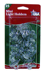 Adams Clear Mini Suction Cup Hooks Light Holders