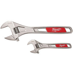 Milwaukee SAE Adjustable Wrench Set 6 & 10 in. L 2 pc