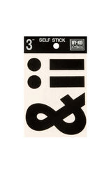 Hy-Ko 3 in. Black Vinyl Self-Adhesive Special Character Symbols 1 pc