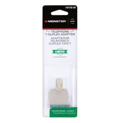 Monster Cable Just Hook It Up 0 ft. L Ivory Mondular Telephone Line Cable