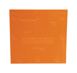 Cantex 4 in. Square PVC 3 gang Divider Plate Orange