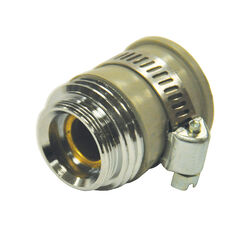 Danco 55/64 in.-27 or Female3/4 in. Brass Female/Male Garden Hose Aerator Adapter