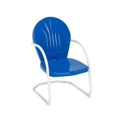 Jack-Post Blue Steel Retro Chair