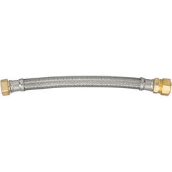 Ace 3/4 in. Compression T X 3/4 in. D FIP 18 in. Braided Stainless Steel Water Heater Supply