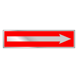 Hy-Ko Princess Red Informational Sign 2 in. H X 8 in. W