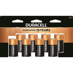 Duracell Coppertop C Alkaline Batteries 8 pk Carded