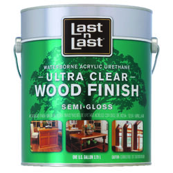 Last N Last Waterborne Wood Finish Semi-Gloss Clear Polycrylic 1 gal