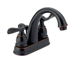 Delta Windemere Oil Rubbed Bronze Two Handle Lavatory Faucet 4 in.
