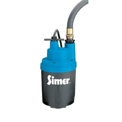 Simer The Smart Geyser 1/4 HP 1800 gph Thermoplastic Electronic Switch Bottom AC Utility Pump