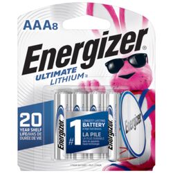 Energizer Ultimate Lithium AAA Battery 8 pk