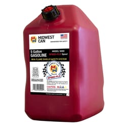 Midwest Can Flame Shield Safety System Plastic Gas Can 5 gal