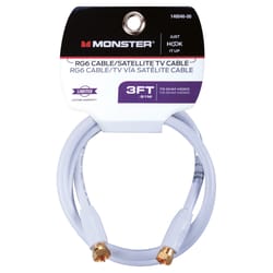 Monster Just Hook It Up 3 ft. Weatherproof Video Coaxial Cable