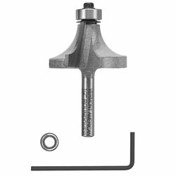Vermont American 1-1/2 in. D X 1/2 in. R X 2-7/16 in. L Carbide Tipped Round Over Router Bit