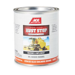 Ace Rust Stop Indoor and Outdoor Gloss Allis Chalmers Orange Rust Prevention Paint 1 qt