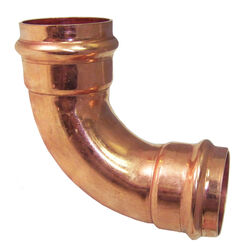 Mueller Streamline 3/4 in. Press/CTS T X 3/4 in. D Press/CTS Copper 90 Degree Elbow