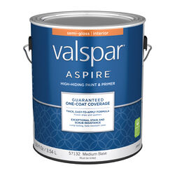 Valspar Aspire Semi-Gloss Tintable Medium Base Paint and Primer Interior 1 gal
