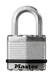 Master Lock 1-9/16 in. H X 11/16 in. W X 1-3/4 inch in. L Laminated Steel Dual Ball Bearing Lo