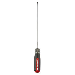 Milwaukee 3/16 in. S X 8 in. L Slotted Cushion Grip Screwdriver 1 pc