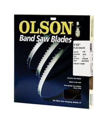 Olson 115 in. L X 3/8 in. W X 0.025 in. thick T Carbon Steel Band Saw Blade 3 TPI Hook teeth 1 p
