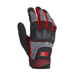 Ace Men's Indoor/Outdoor Heavy Duty Work Gloves Black and Gray M 1