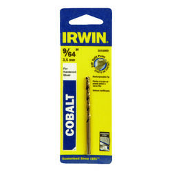 Irwin 9/64 in. S X 2-7/8 in. L Cobalt Steel Drill Bit 1 pc