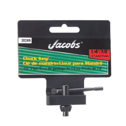 Jacobs 1/4 in. S X 1/4 in. S KG1 Chuck Key T-Handle Steel 1 pc