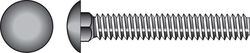 Hillman 1/4 in. P X 3 in. L Stainless Steel Carriage Bolt 25 pk