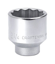 Craftsman 2-1/4 in. S X 3/4 in. drive S SAE 12 Point Standard Socket 1 pc