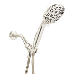 OakBrook Brushed Nickel PVC 5 settings Handheld Showerhead 1.8 gal