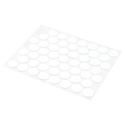 Prime-Line Round Plastic Screw Hole Cover 9/16 in. D X 0.3 in. L 53 pk White