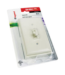 Wiremold 1-1/8 in. Rectangle Plastic 1 gang Switch Kit Ivory