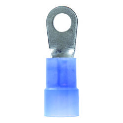 Jandorf 6 Ga. Insulated Wire Terminal Ring Blue 2 pk