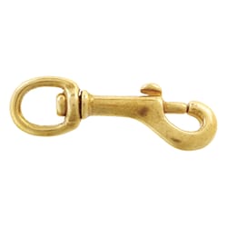Campbell Chain 5/8 in. D X 3-1/16 in. L Polished Bronze Bolt Snap 40 lb