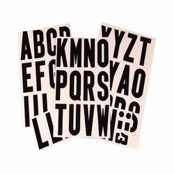 Hy-Ko 3 in. Black Vinyl Self-Adhesive Letter Set A-Z 1 pc