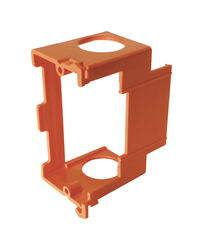 Cantex 2-1/2 in. Rectangle PVC 1 gang Junction Box Orange