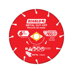 Diablo 6 in. D X 7/8 in. S Diamond Metal Cut-Off Wheel
