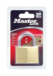 Master Lock 1-7/16 in. H X 5/8 in. W X 2 in. L Brass 4-Pin Cylinder Padlock 1 pk