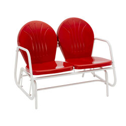Jack-Post Red Steel Glider Chair