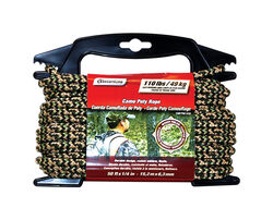 SecureLine 1/4 in. D X 50 ft. L Camouflage Diamond Braided Polypropylene Rope