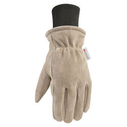Wells Lamont L Suede Cow Leather Winter Brown Gloves